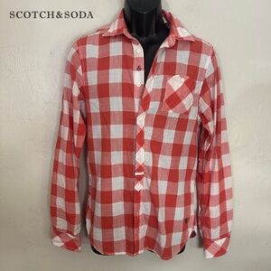 Scotch & Soda Long Sleeve Shirt Small Gently worn 100% cotton 18" armpits